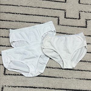 Set of Three White Briefs
